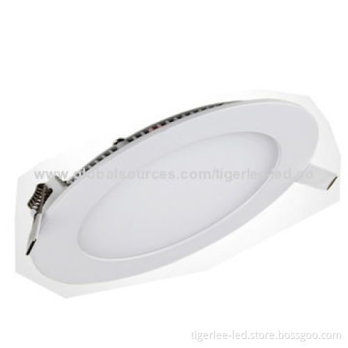 Slim LED recessed ceiling light with SMD chip, 100-240V AC, >80 CRI, 3 years warranty